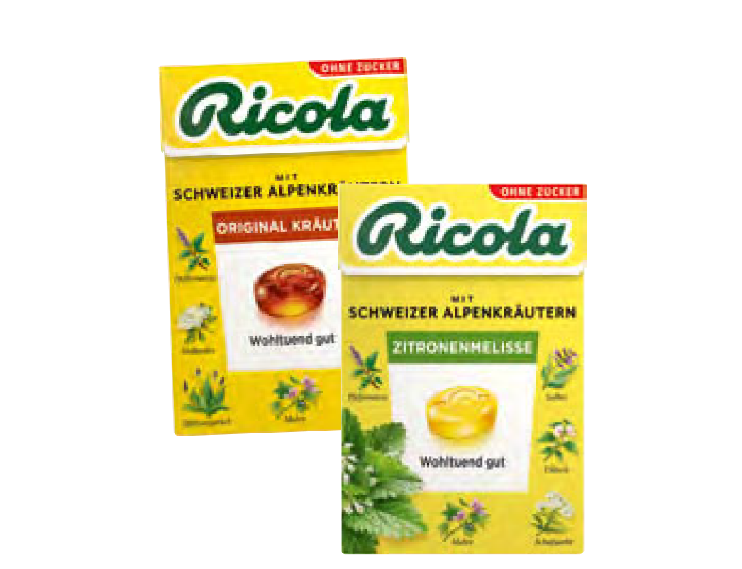 Ricola ohne Zucker | Original Kräuter